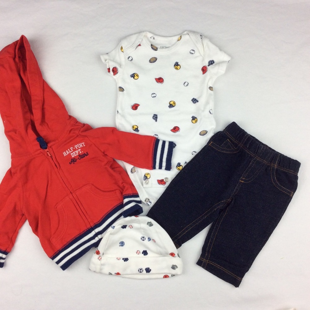 🍼 Newborn Matching Set of Baseball | 6 for $18